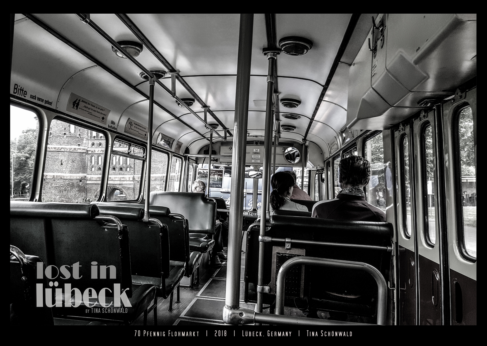 70 pfennig flohmarkt 2018 poster tina schönwald lost in lübeck