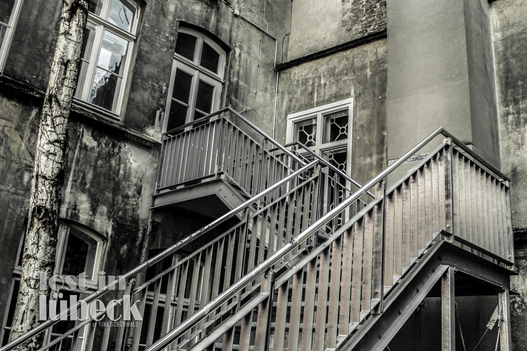 und das pusteblümchen sang 2015 tina schönwald lost in lübeck Schildstrasse Lübeck Treppenaufgang zum Kulturbüro